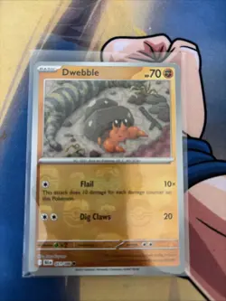 Pokemon TCG Dwebble 051/086 Black Bolt Master Ball Reverse Holo Card - Image 1