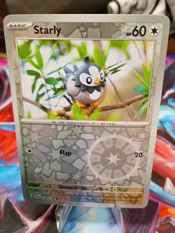 Starly - Reverse Holo - Scarlet Violet 148/198 Yuka Morii Pokemon Card LP - Image 1