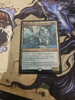 MTG Magic Arahbo Roar of the World Foil Mythic Commander - Image 1