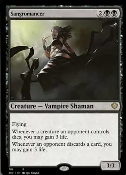 Sangromancer Light Play, English Magic the Gathering MTG Starter Commander Decks - Image 1