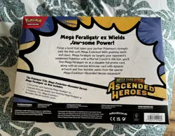 Pokemon Mega Feraligatr EX Box Ascended Heroes Promo Booster Lenticular - Image 2