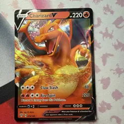Pokemon TCG Charizard V 019/189 Swsh03: Darkness Ablaze Holo NM - Image 1