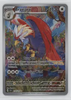 Braviary Illustration Rare Pokemon SV08: Surging Sparks #214 - Image 1