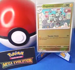 Pokemon TCG Magneton 46/132 - Mega Evolution - Reverse Holo - Near Mint - Image 1