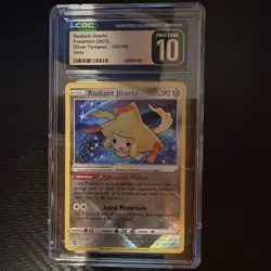 2022 Pokemon Radiant Jirachi 120/195 Silver Tempest Radiant Holo CGC Pristine 10 - Image 1