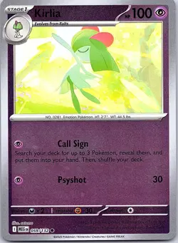 Kirlia 59/132 Reverse Holo ME Mega Evolution NM - Image 1