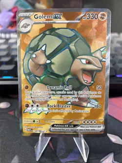 Pokemon TCG Golem EX 189/165 Scarlet & Violet 151 Ultra Rare Full Art - Image 3