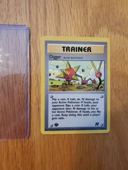 Pokemon 2000 Team Rocket 1st Edition Digger Trainer M/NM - Image 2