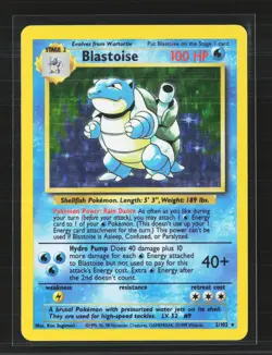 Pokemon 1999 Base Set Blastoise #2/102 - Image 1