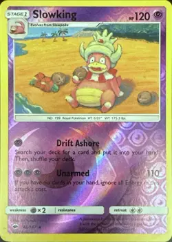 Slowking 48/147 Rare Burning Shadows Pokemon Reverse Holo Lightly Played - Image 1