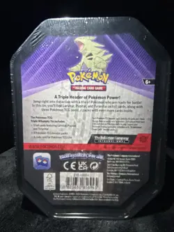 Pokemon Triple Whammy Tin Larvitar Pupitar Tyranitar 2024 Sealed Box Booster - Image 5
