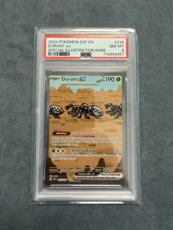 Durant Ex Pokemon Pokemon Ssp En-Surging Sparks 236 NM PSA 9 - Image 1
