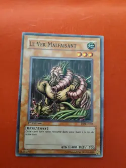 LE VER MALFAISANT DDK-F003 1ERE EDITION CARTE YU-GI-OH! FR RARE - Image 1