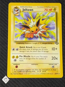 Jolteon 20/64 - Jungle Unlimited Non-Holo Rare Pokemon TCG LP - Image 1