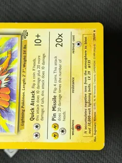 Jolteon 20/64 - Jungle Unlimited Non-Holo Rare Pokemon TCG LP - Image 5