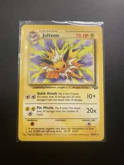Pokemon TCG Jolteon Jungle Card 20/64 Regular Rare LP - Image 1