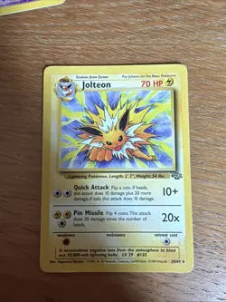 Pokemon Jolteon TCG Jungle Card 20/64 Unlimited Rare, LP Condition - Image 1