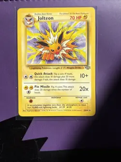 Pokemon TCG Jolteon Unlimited Edition Jungle Set Non-Holo Rare Card 20/64 LP - Image 1