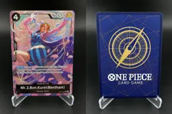 Mr.2.Bon.Kurei (Bentham) Alt Art OP14-091 The Azure Sea's Seven One Piece NM - Image 3