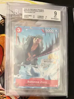 2023 One Piece EN Treasure Cup Top 8 Roronoa Zoro BGS 9 - Image 1