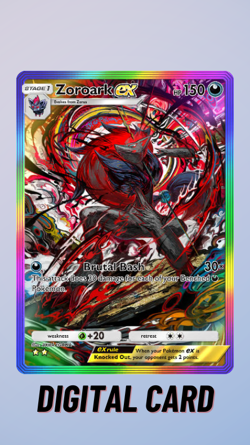 Zoroark EX Rainbow Pulsing Aura Pokemon TCG Pocket 2 Star ⭐⭐ (English) - Image 1