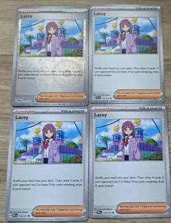 Pokemon TCG - Lacey 139/142 - Stellar Crown - NM - Playset 4x - Image 1