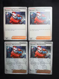 4x Pokemon TCG Xerosic's Machinations 064/064 - S&V Shrouded Fable SFA Playset - Image 1