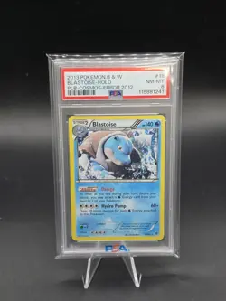 2013 Pokemon Black & White Blastoise Holo Cosmos PLB #16 PSA 8 NM-MT - Image 1