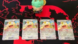 Pokemon TCG Perfect Order Meowth EX 062/088 NM X 4 - Image 1