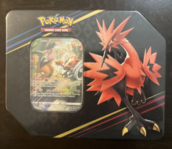 Crown Zenith Large 5 Pack Tin - Galarian Zapdos - Pokemon TCG - Factory Sealed - Image 1