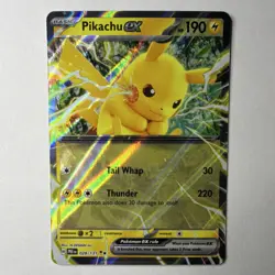Pokemon Pikachu EX 028/131 SV: Prismatic Evolutions Double Rare Holo - English - Image 1