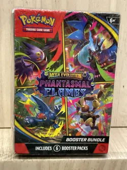 Pokemon TCG: Mega Evolution Phantasmal Flames Booster Bundle Sealed New - Image 1