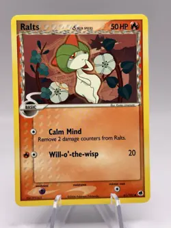 Ralts Delta Species 61/101 EX Dragon Frontiers Pokemon NM - Image 1