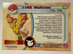 Topps Pokemon Blue Label #146 Moltres TV Series NON-HOLO NM GREAT CONDITION - Image 2