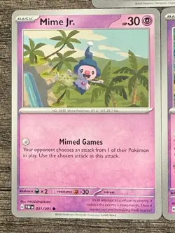 POKEMON MR.MIME 063/162NON HOLO & NON HOLO MIME JR. 031/091 LP-NM + ENERGY NON - Image 2