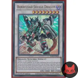 Yugioh Borreload Savage Dragon RA01-EN033 Ultra Rare 1st Edition NM - Image 1