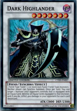 Yugioh Dark Highlander CT09-EN007 Limited Edition Super Rare NM - Image 1