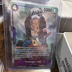 One Piece CCG Trafalgar Law Character Treasure Rare Foil ST10-010 5000 Power - Image 1