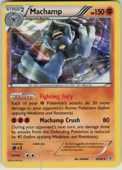Pokemon Machamp Holo Rare Generations 42/83 NM - Image 1