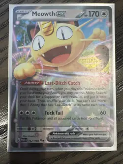 Meowth ex 062/088 - Perfect Order Double Rare Holo - Pokemon Card NM - Image 1