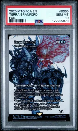 2025 MTG FINAL FANTASY: TERRA BRANFORD Urza, Lord High Artificer FOIL PSA 10 - Image 1