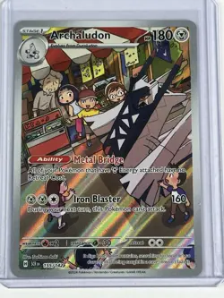 Archaludon 155/142 Stellar Crown Holo Rare Pokemon Card 2024 - Image 1