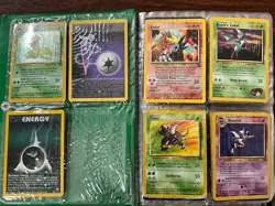 Pokemon 200+ Pokemon TCG Trading Cards Collection with binder 1999-2000 - Image 1