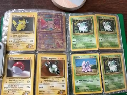 Pokemon 200+ Pokemon TCG Trading Cards Collection with binder 1999-2000 - Image 2