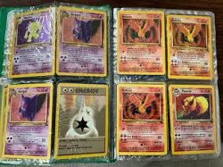 Pokemon 200+ Pokemon TCG Trading Cards Collection with binder 1999-2000 - Image 4