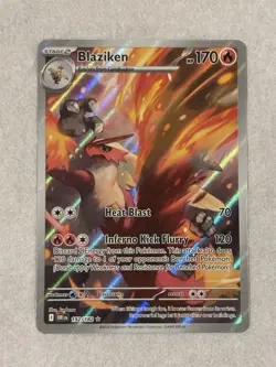 Pokemon TCG Blaziken 192/182 Destined Rivals Illustration Rare Card NM - Image 1
