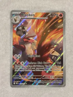 Pokemon TCG Blaziken 192/182 Destined Rivals Illustration Rare Card NM - Image 2