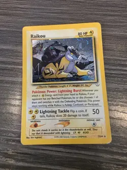 Raikou 13/64 Neo Revelation Holo Rare WOTC Pokemon Card - Image 1