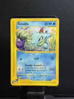 Pokemon Card - Totodile Expedition 134/165 Common (VERY CLEAN) (NM) - Image 1