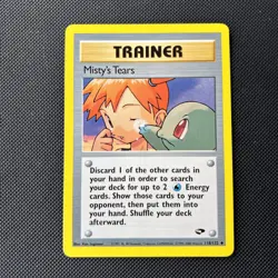 Pokemon Card Gym Challenge Misty's Tears 118/132 WOTC Rare - Image 1